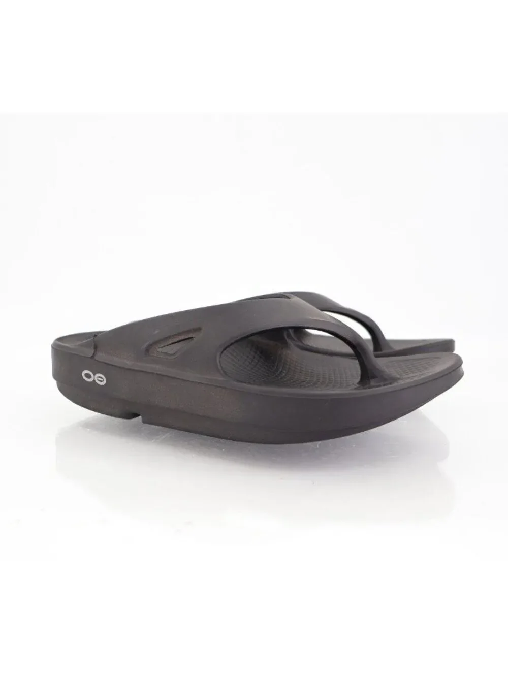 Oofos Womens OOriginal Sandal Size 6 Black Thong Slide Sport Recovery Shoe Comfy